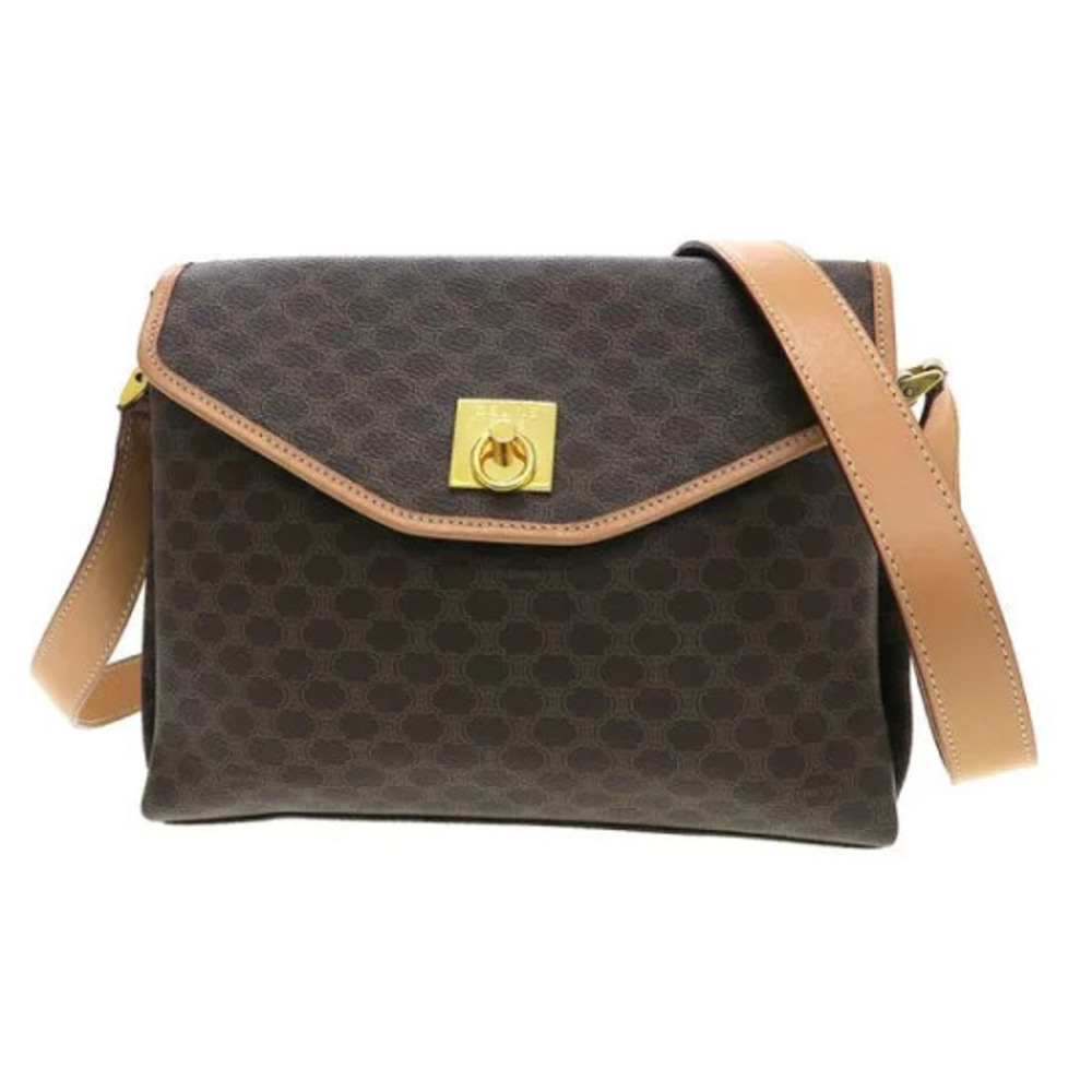 Celine Macadam Shoulder Bag Brown